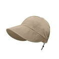 thumbnail image 1 of Women's UPF 50+ Sun Hat Wide Brim Foldable Bucket Hat with Sweat-Wicking Headband for Maximum UV Protection During Hiking, Fishing & Outdoor Adventures NAJKZA | Khaki, 1 of 8