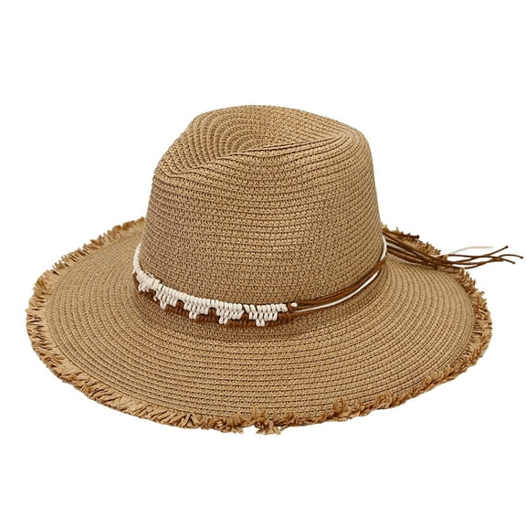 Summer Holiday Sun Hat Panama Style Outdoor Outing Shade Bowler Hat