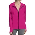 thumbnail image 1 of Women's UPF 50+ Sun Hoodie Ice Silk Zip-Up Jacket with Cooling Tech, Long Sleeve Lightweight Shirt for Hiking & Outdoor, Hidden Pockets, 1 of 9