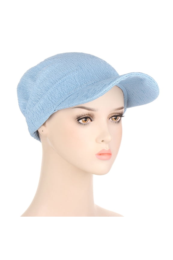 Women's UPF 50+ Sun Protection Hat with Brim, Elastic Ponytail Head Scarf Bonnet for Outdoor Sports, Beach Activities, Hiking and Summer Sun Protection