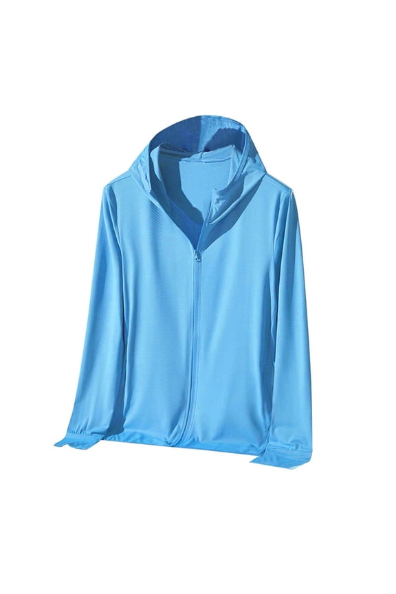Women's UPF 50 Sun Protection Hoodie Jacket Breathable Outdoor Active Wear Lightweight Cover Up for Hiking Beach