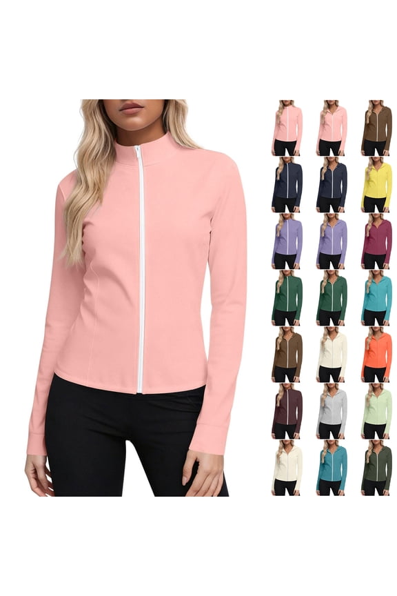 Women's UPF 50+ Sun Protection Jacket Lightweight Long Sleeve Sun Shirt for Hiking Outdoor Quick Dry (Not Hooded)