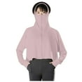 thumbnail image 1 of Women's UPF 50+ Sun Protection Jacket Long Sleeve Hoodie Zip up Cropped Tops Hiking Sun Shirts with Pockets, 1 of 4