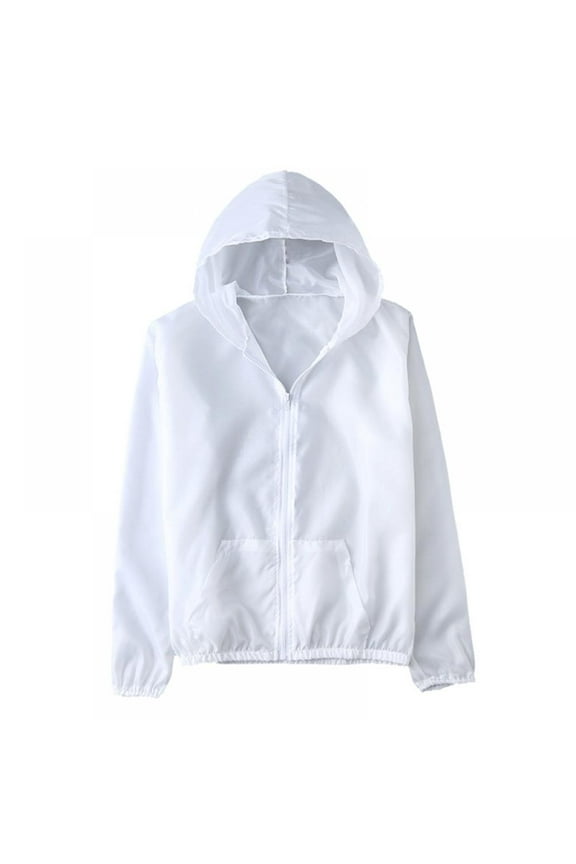 Women's UPF 50+ Sun Protection Lightweight Hooded Jacket Ourdoor Qucik Dry Running Hiking Long Sleeve Shirt
