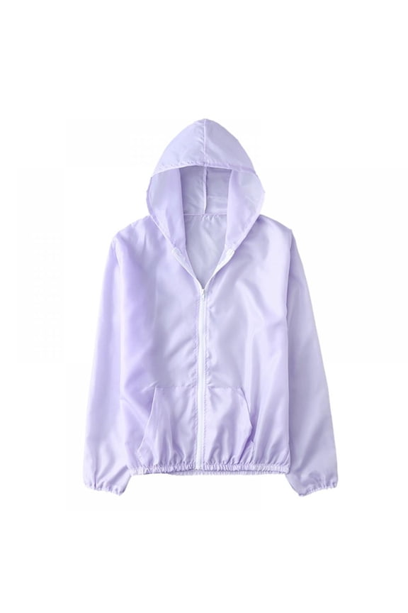 Women's UPF 50+ Sun Protection Lightweight Hooded Jacket Ourdoor Qucik Dry Running Hiking Long Sleeve Shirt