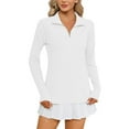 thumbnail image 1 of Women's UPF 50+ Sun Shirts 1/4 Zip Pullover Shirts Long Sleeve Workout Tops Quick Dry Casual Rash Guard Shirts, 1 of 7