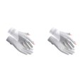 thumbnail image 1 of Women's UPF 50+ UV Protection Gloves 2 Pairs, Ice Silk Cooling Anti- Touchscreen Gloves, Breathable Driving Hiking Pickleball Gloves with Flip Open Fingertips for Outdoor Sports, White1, 1 of 2