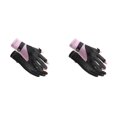 thumbnail image 1 of Women's UPF 50+ UV Protection Gloves 2 Pairs, Ice Silk Cooling Anti- Touchscreen Gloves, Breathable Driving Hiking Pickleball Gloves with Flip Open Fingertips for Outdoor Sports, Black, 1 of 2