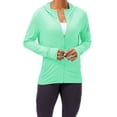 thumbnail image 1 of Women's UPF 50+ UV Sun Protection Clothing Zip Up Hoodie SPF Long Sleeve Sun Shirt Fishing Hiking Outdoor Jacket, 1 of 8