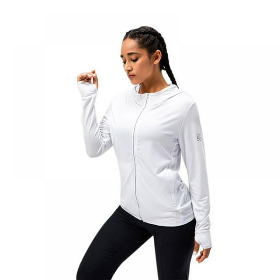 Women's UPF 50+ UV Sun Protection Clothing Zip Up Lightweight Hoodie Sun Shirt Hiking Outdoor Performance Jackets