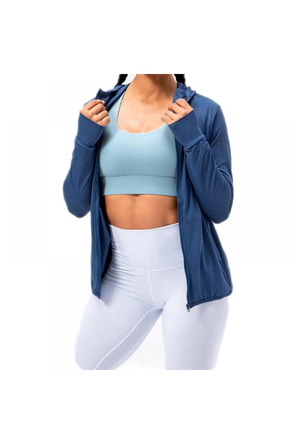 Women's UPF 50+ UV Sun Protection Clothing Zip Up Lightweight Hoodie Sun Shirt Hiking Outdoor Performance Jackets