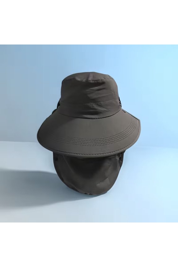 Women's UPF Sun Veil Hat Breathable Visor Cap with Face Shield