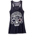 thumbnail image 1 of Women's US Skull Printed Flowy Racerback Tank Top, 1 of 2