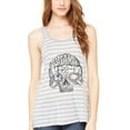 thumbnail image 1 of Women's US Skull Printed Flowy Racerback Tank Top, 1 of 1