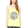 thumbnail image 1 of Women's US Skull Printed Flowy Racerback Tank Top, 1 of 1