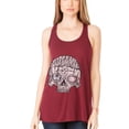 thumbnail image 1 of Women's US Skull Printed Flowy Racerback Tank Top, 1 of 1