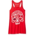 thumbnail image 1 of Women's US Skull Printed Flowy Racerback Tank Top, 1 of 1