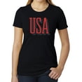 thumbnail image 1 of Women's USA Patriot T-shirts, 4th of July Shirts, Women's Graphic Tees - Black MH200WPATRIOT S24 2XL, 1 of 3