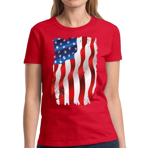 Women's USA Shirt - American Flag 4th of July - Patriotic Graphic Tees