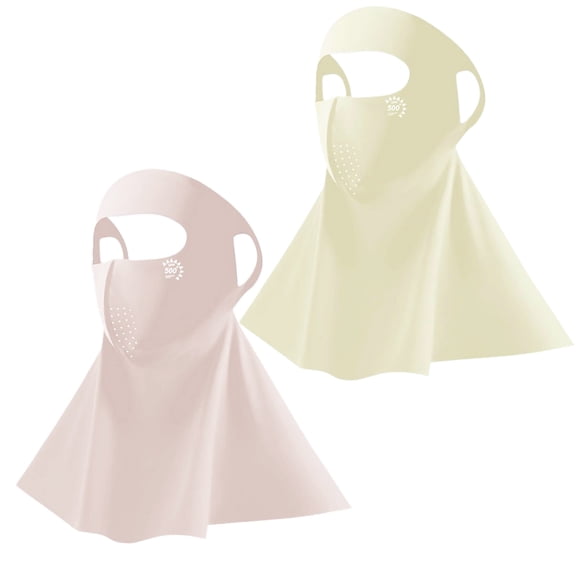 Women's UV Protection Face Mask with Neck Cover – UPF 500+ Cooling Ice Silk Sun Shield, Breathable Outdoor Face Cover for Cycling, Hiking & Summer Travel