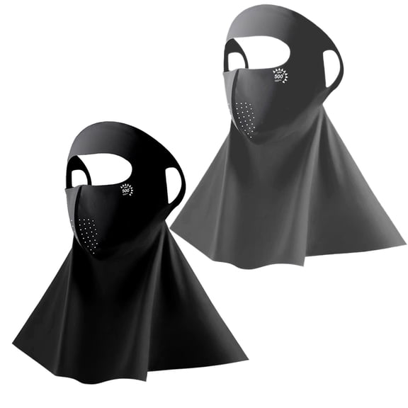 Women's UV Protection Face Mask with Neck Cover – UPF 500+ Cooling Ice Silk Sun Shield, Breathable Outdoor Face Cover for Cycling, Hiking & Summer Travel