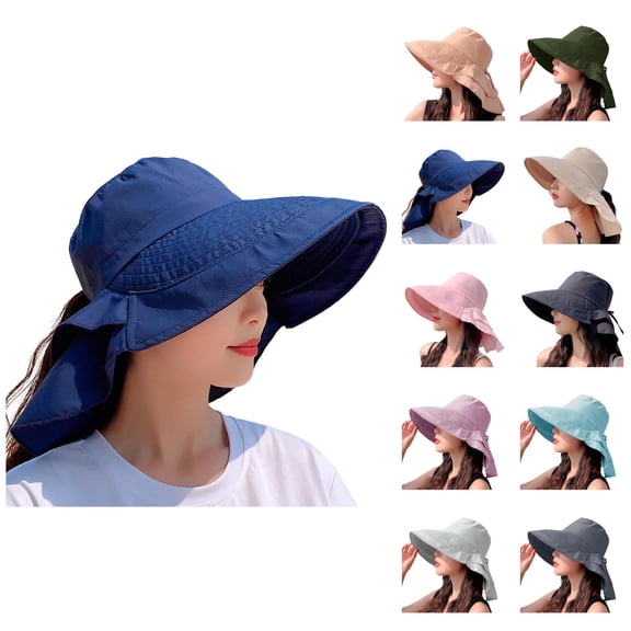 Women's UV Protection Sun Hat – Wide Brim Straw Beach Hat for Vacation, Travel & Hiking, Packable & Foldable Design, Stylish & Comfortable for Full Sun Protection Outdoors