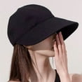 thumbnail image 1 of Women's UV Protection Sun-Hat Wide-Brim Sun-Visor Adjustable Foldable Beach-Hats for Women, 1 of 7