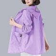 thumbnail image 1 of YSUEJPF Women's UV Shirts Hooded Zip Up UPF 50+ Rash Guard Long Sleeve Sun Protection Jackets with Pockets, 1 of 6