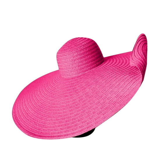 Women's UV50+ Wide Brim Floppy Straw Hat – Oversized Beach Sun Hat with Foldable Design, UPF Protection, Vacation & Outdoor Activities (2025 Trendy Style)