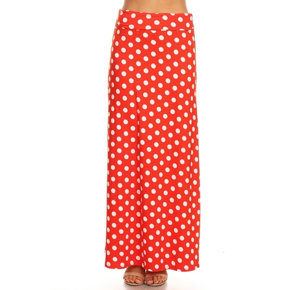 MOA COLLECTION Women's Ultra Comfort Stretch Maxi Skirt Relaxed Fit for Everyday Elegance