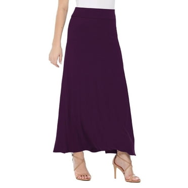 Women's Ultra Comfort Stretch Maxi Skirt Relaxed Fit for Everyday Elegance