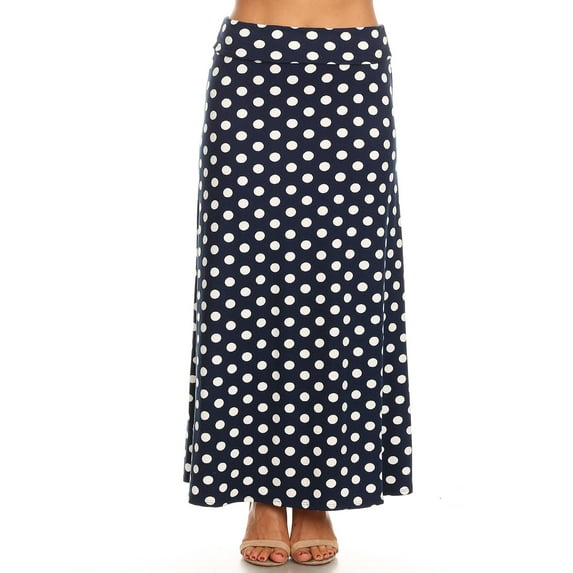 MOA COLLECTION Women's Ultra Comfort Stretch Maxi Skirt Relaxed Fit for Everyday Elegance