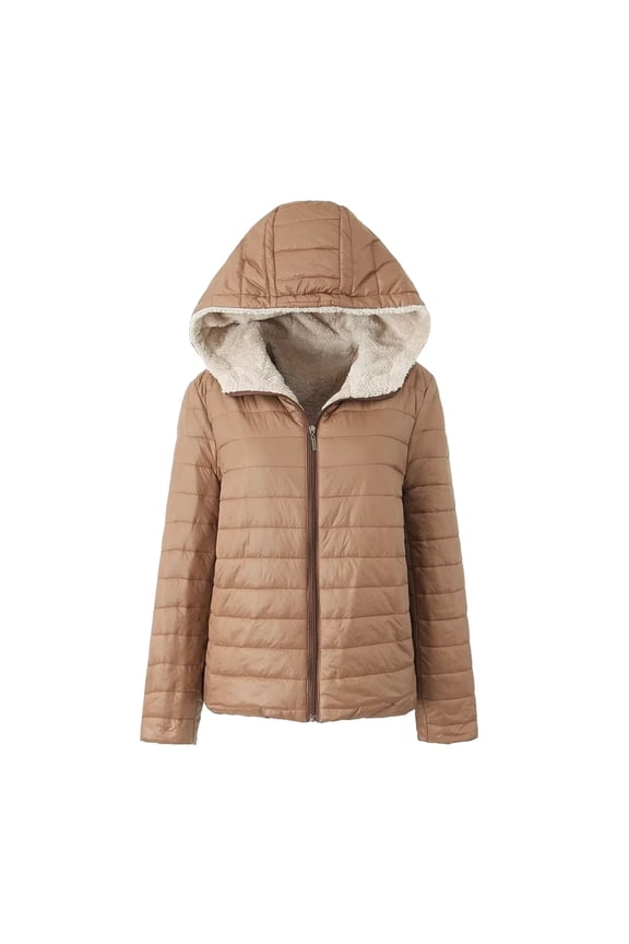 Women's Ultra Light Weight Packable Down Jacket with Removable Hoodie
