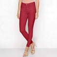 thumbnail image 1 of Women's Ultra Stretchy Classic 5 Pocket Jeggings, Full Length, Burgundy, Large, 1 Piece, 1 of 7