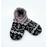 LOWTAGZ Women's Ultra Soft Comfy Slippers, Snuggle Feet Warm Non Skid Chenille Slipper Socks