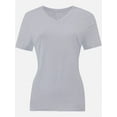 thumbnail image 1 of Women's Ultra-Soft V-Neck Short Sleeve Trendy Casual T-Shirt, 1 of 5