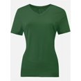 thumbnail image 1 of Women's Ultra-Soft V-Neck Short Sleeve Trendy Casual T-Shirt, 1 of 5
