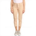 thumbnail image 1 of Couver Women's Ultra Stretch 5 Pocket Capri Jeggings Pull-On Denim Look Pants, Camel, Small, 1 Pair, 1 of 9