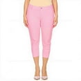 thumbnail image 1 of Couver Women's Ultra Stretch 5 Pocket Capri Jeggings Pull-On Denim Look Pants, Light Pink, X-Large, 1 Pair, 1 of 9