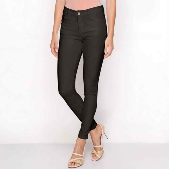 Women's Ultra Stretchy Classic 5 Pocket Jeggings, Full Length, Black, XS
