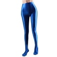 thumbnail image 1 of Women's Ultra Thin Transparent Shiny Crotch Dance Yoga Pants Stretchy Nylon Spandex, 1 of 4