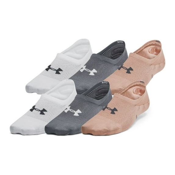 Women's Under Armour 6-Pack Breathe Lite Socks Color: Blush Beige Size: MEDIUM
