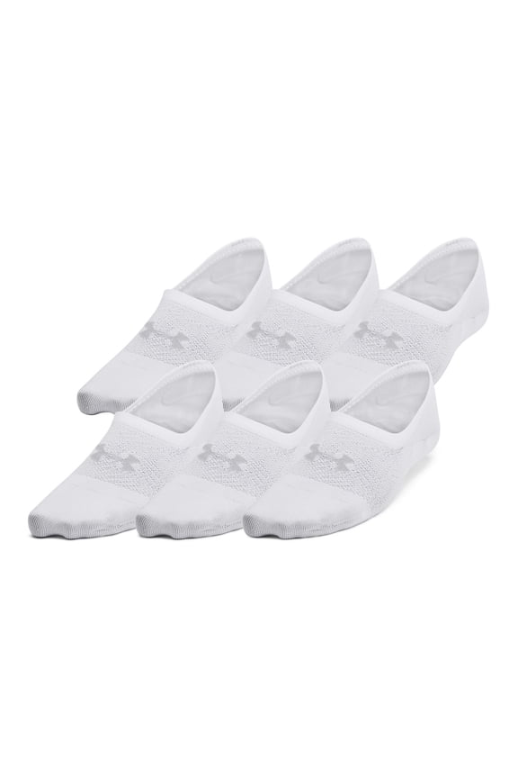 Women's Under Armour 6-Pack Breathe Lite Socks Color: White Size: MEDIUM