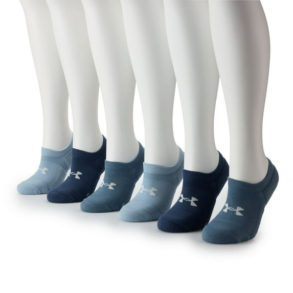 Women's Under Armour 6-Pack Cushioned No-Show Socks Color: Harbor Blue Size: N/A