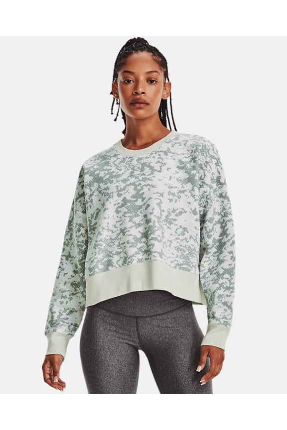 Women's Under Armour Camo Rival Fleece Crew Sweatshirt Size XS