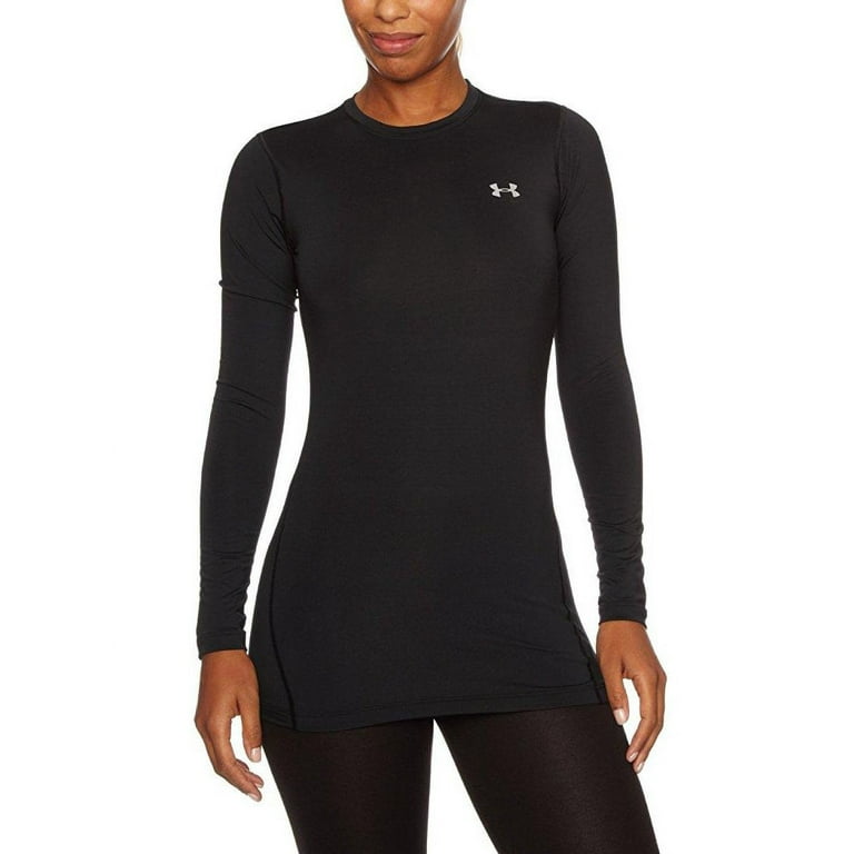 Women's Under Armour ColdGear Fitted Long Sleeve Crew Shirt Black