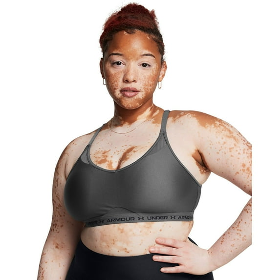 Women's Under Armour Crossback Low-Impact Sports Bra Color: Castlerock Size: LARGE