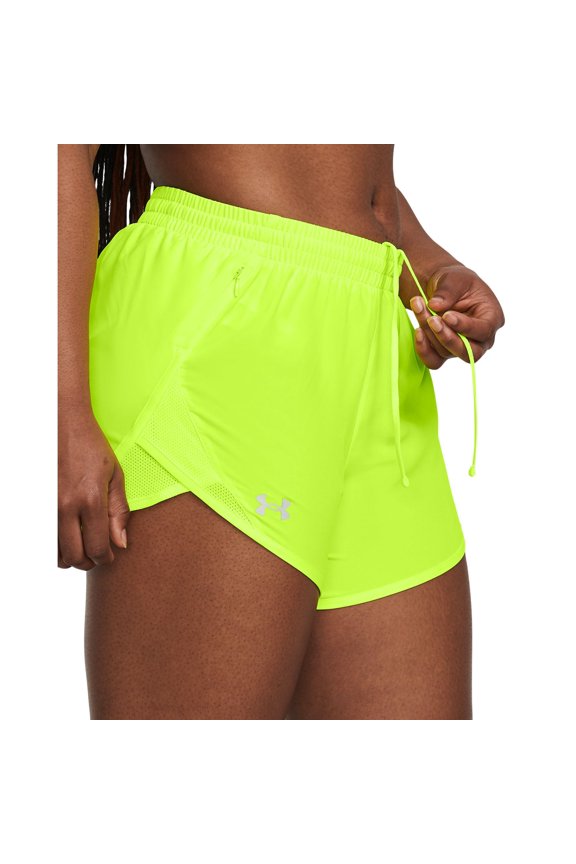 Women's Under Armour Fly-By Shorts Color: Green Size: SMALL