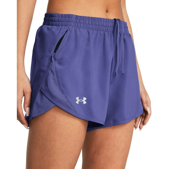 Women's Under Armour Fly-By Shorts Color: Purple 2 Size: SMALL