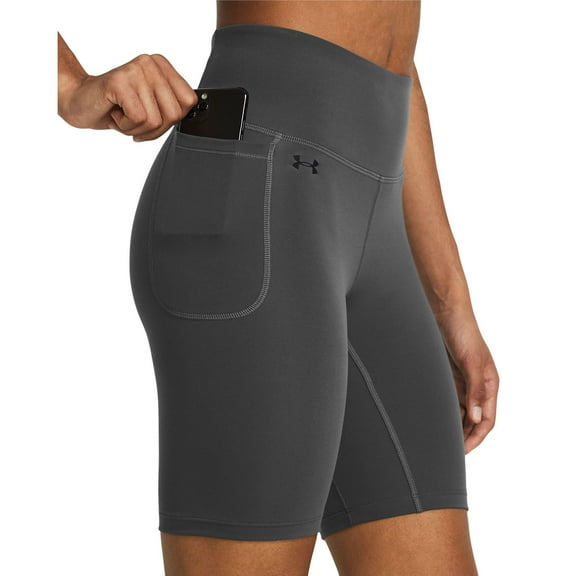 Women's Under Armour Motion 8-in. Bike Shorts Color: Gray Size: X SMALL